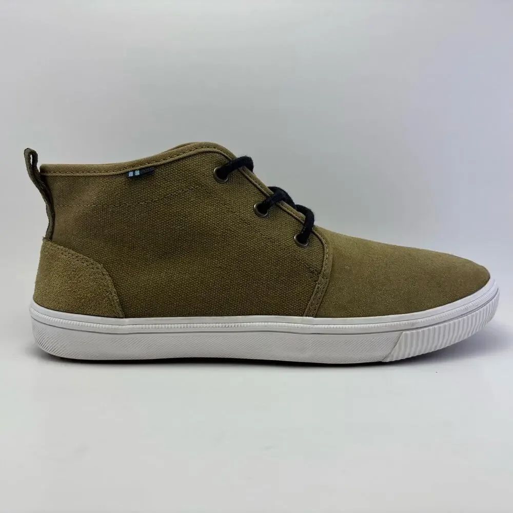 TOMS “Carlo” Mid Terrain Leather Clover Men’s Shoes Size 8.5